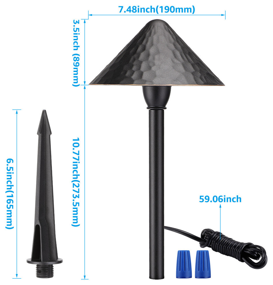 LEONLITE 12V 12-Pack LED 3W Landscape Lights, 3000K Warm White