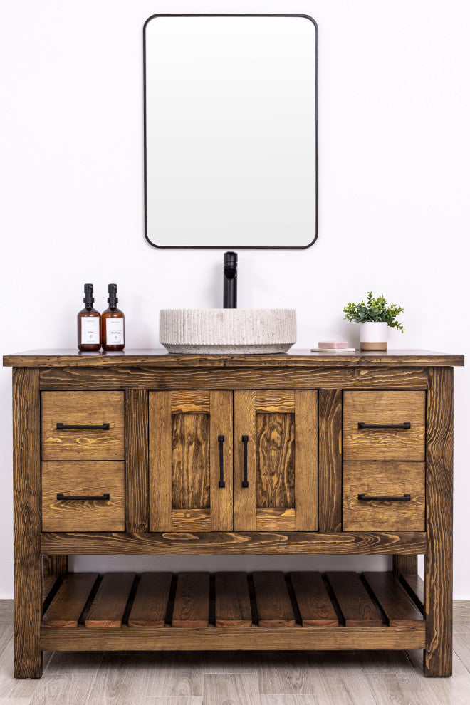 Natural Stone Vessel Bathroom Sink - Burj Marble, Ojinaga