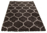 eCarpetGallery Shag Area Rug, Dark Grey, 5'3" x 7'3"