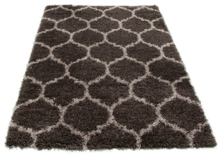 eCarpetGallery Shag Area Rug, Dark Grey, 5'3" x 7'3"