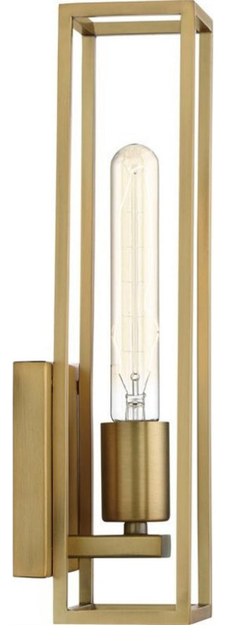 Leighton 1-Light Wall Sconce, Weathered Brass