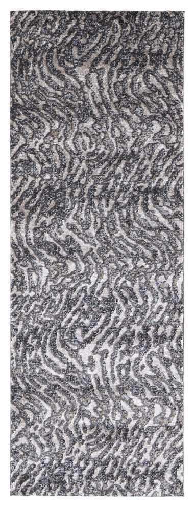 Weave & Wander Kayden Beige/Charcoal Gray Rug, 2'-10" X 7'-10"