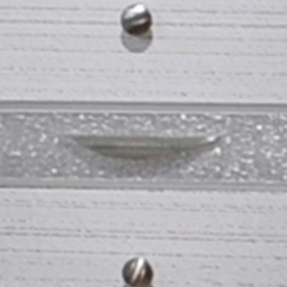 Benzara BM154527 Contemporary Stylish 3 Drawers Wood Nightstand, White