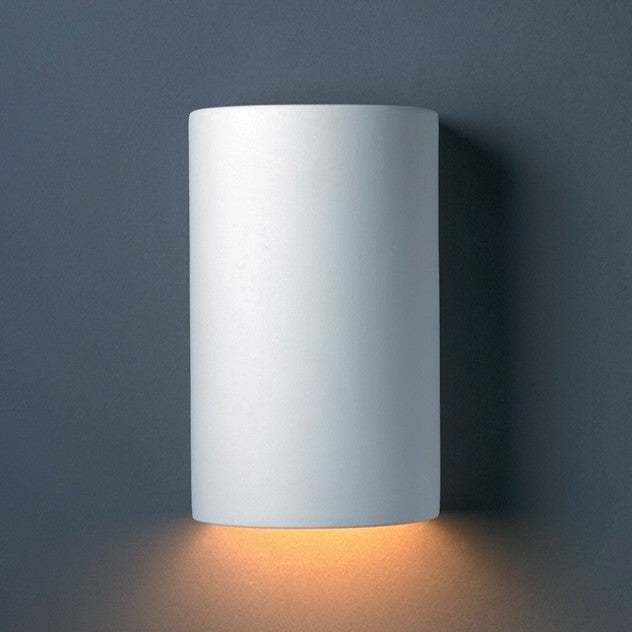 Ambiance Small Cylinder, Closed Top Wall Sconce, Bisque, Dedicated LED