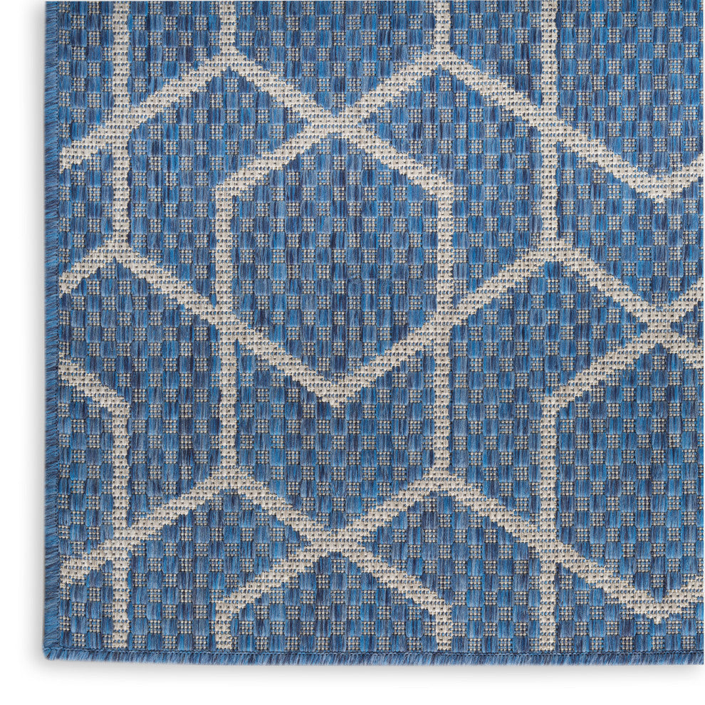 Nourison Horizon Indoor/Outdoor 10' x 14' Denim Modern Rug