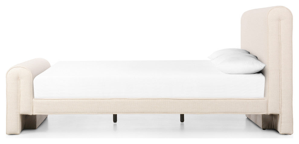 Mitchell Bed-Thames Cream-King