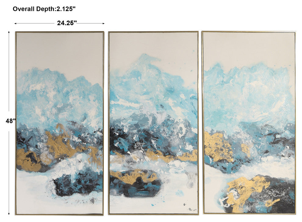 Uttermost Crashing Waves Abstract Art, S/3