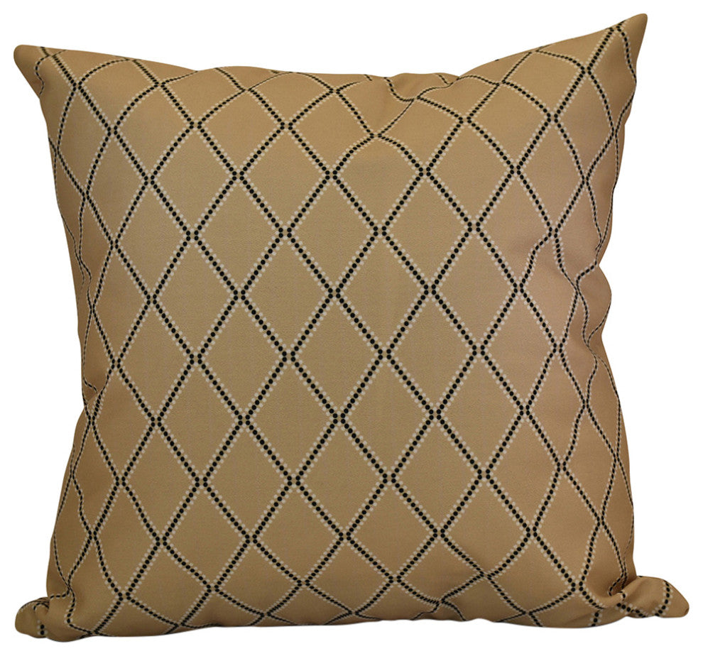 Decorative Outdoor Holiday Pillow, Taupe, 20"x20"