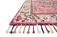 Wool Hand Hooked Colorful Tassels Zharah Area Rug, Raspberry / Taupe, 7'-9" X 9'