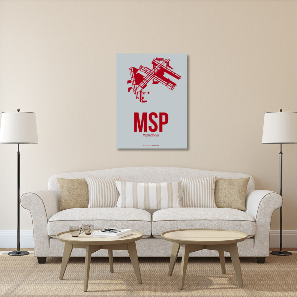 "MSP Minneapolis Poster 3" Fine Art Print