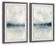 Cloudy Lake Diptych, Set of 2, 24x36 Panels