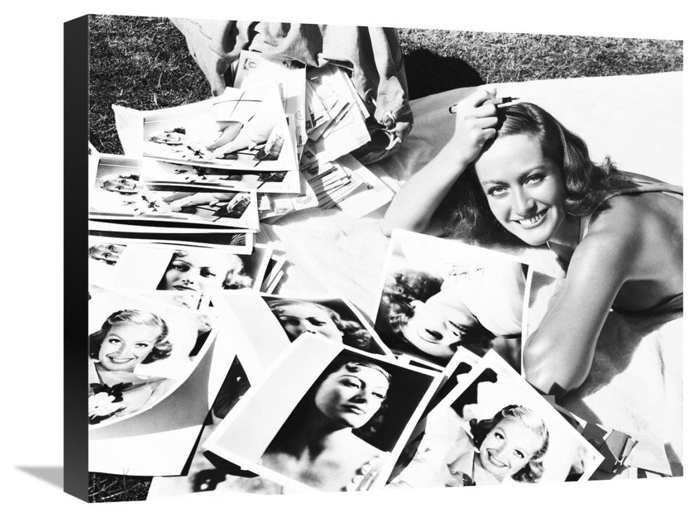 "Joan Crawford" Stretched Canvas Giclee by Hollywood Photo Archive, 22x17"