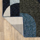 Sadie Art Deco Curved Layers Area Rug, Blue/Gray, 7'10"x10'10"