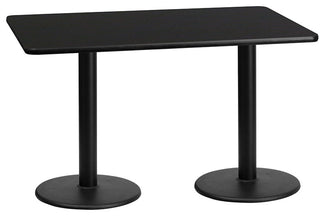 30x60 Black Table-18RD Base