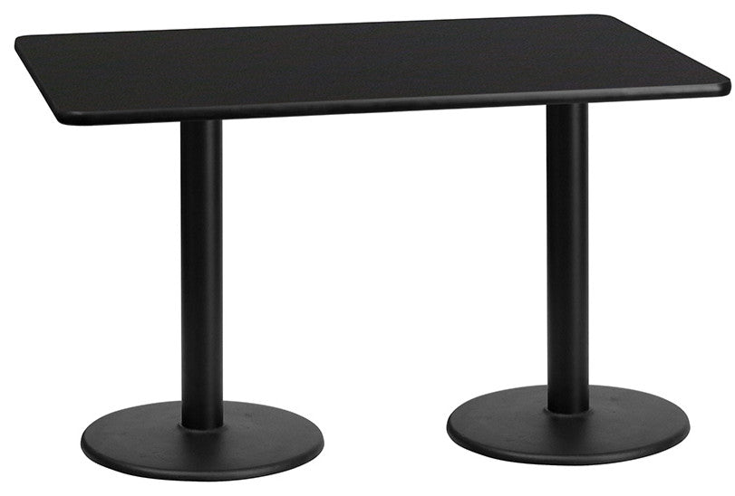 30x60 Black Table-18RD Base