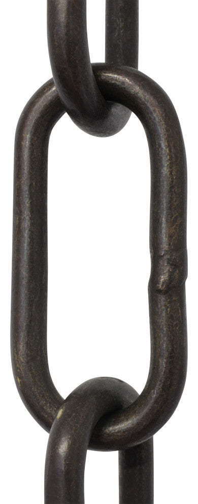 Brass Standard Link Chandelier Chain, 3', Bronze, W80