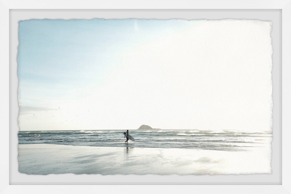 "Early Morning Surf" Framed Painting Print, 45x30