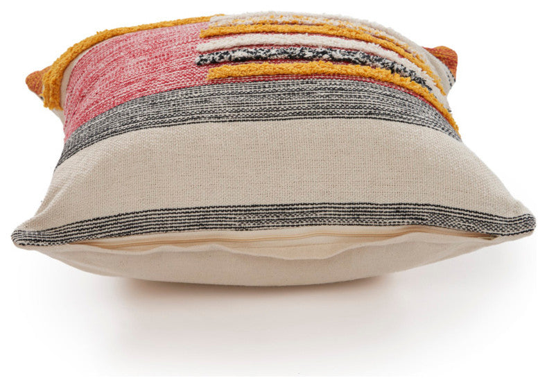 Multi Lined Throw Pillow
