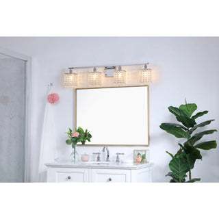 Elegant Lighting LD7012 Phineas 4 Light 36"W Bathroom Vanity - Black