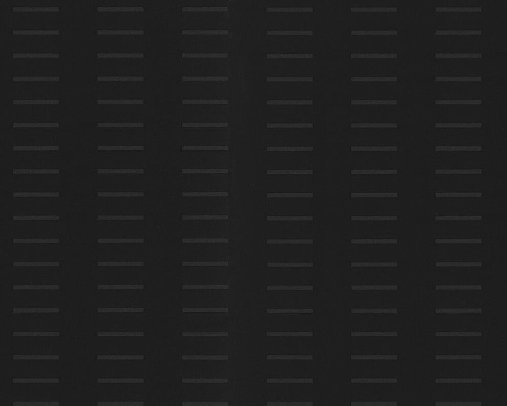 Modern Stripe Cut Square Embossed Textures Black Wallpaper Sample