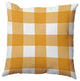 Buffalo Plaid Accent Pillow, Golden Mustard, 20"x20"