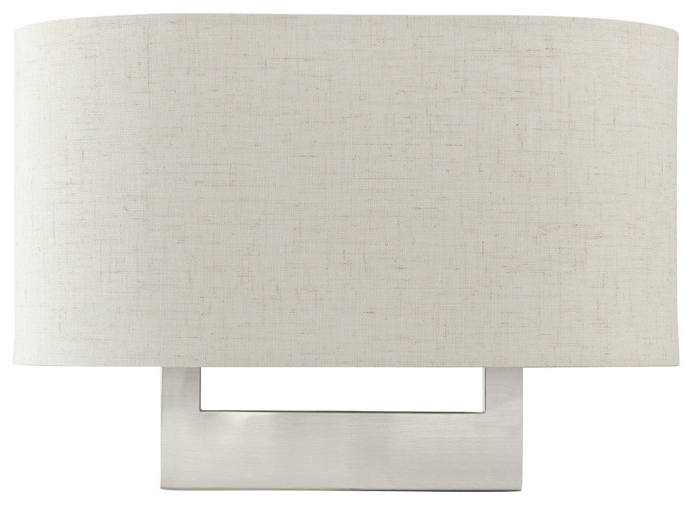Livex Lighting Wall Sconces 2-Light Brushed Nickel Medium Sconce