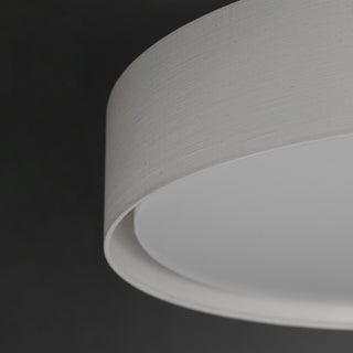 Maxim 10237 Prime 25"W LED Flush Mount Drum Ceiling Fixture - White Organza