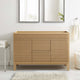 Render 48" Double Bathroom Vanity Cabinet, Oak