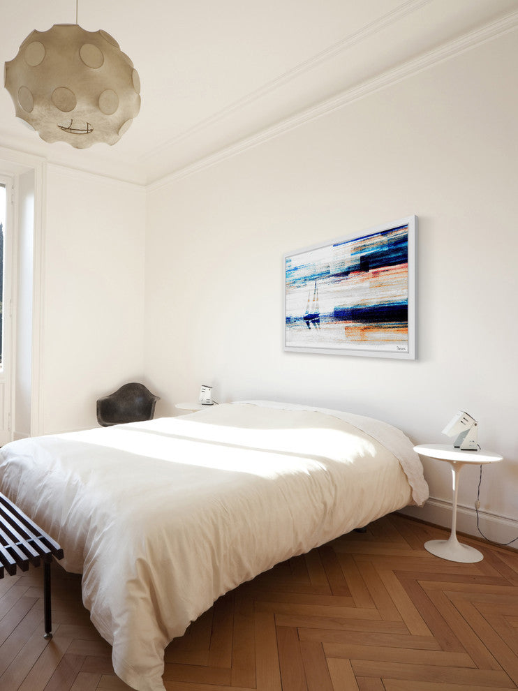 "Aegean Sea" Framed Painting Print, 36"x24"