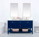 Matilda Single Bathroom Vanity, Blue, 60"