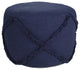Solid Textured Decorative Diamond Pouf Ottoman
