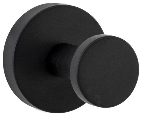 Italia Florence Series Minimalist Robe Hook in Matte Black