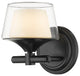 Innovations 311-1W-BK-CLW-LED 1-Light Bath Vanity Light, Black