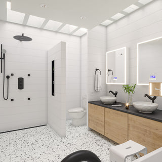 Black Matte 6 Piece Bath Accessory Set