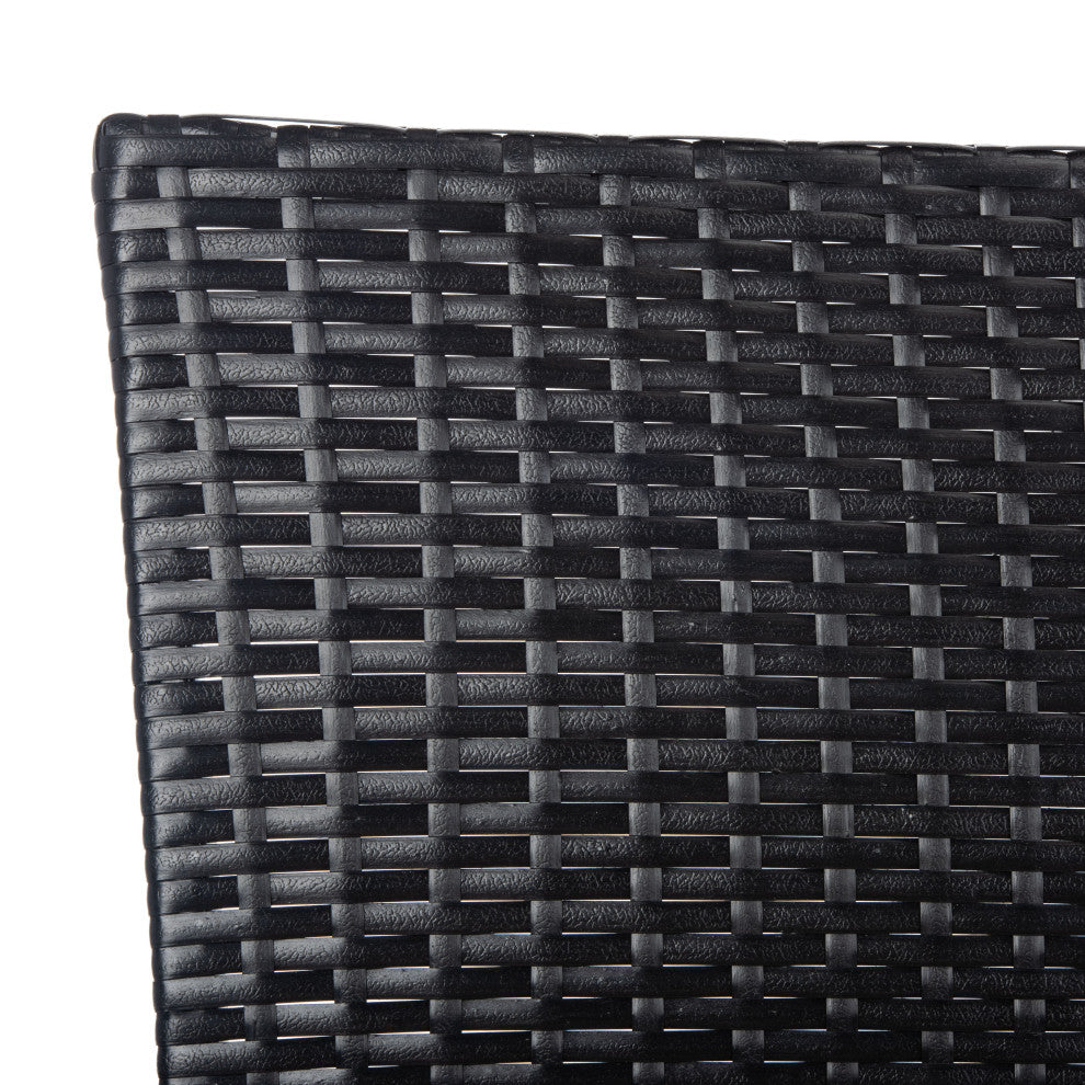 Safavieh Moore 3-Piece Outdoor Lounge Set Black/Beige