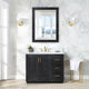 Altair Gazsi Black Oak Bathroom Vanity Set, 42", With Mirror
