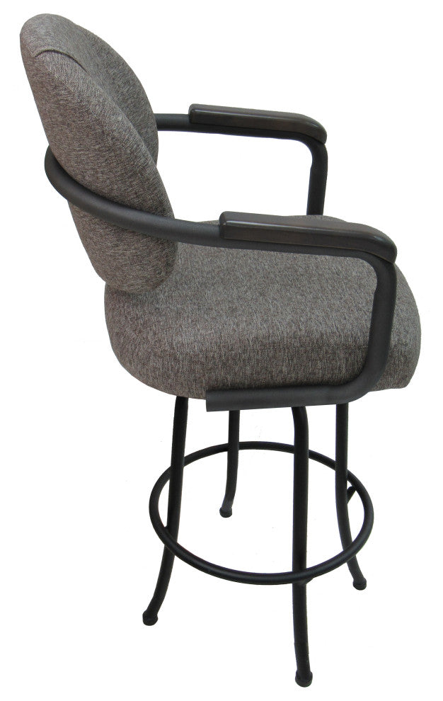 Swivel Metal Counter 26", 30" Extra Tall 34" Bar Stool, M-79, Mojave Gray, Gray