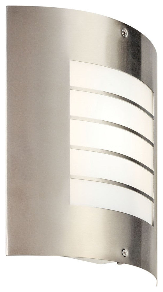 Kichler Newport 1 Light Large Outdoor Wall Light in Brushed Nickel