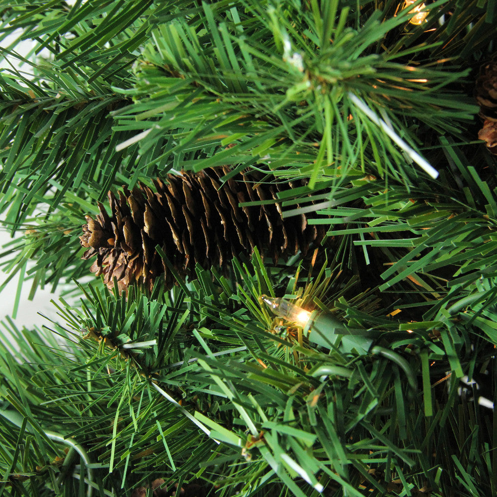 Pre-Lit Dakota Red Pine Full Artificial Christmas Tree, Clear Lights, 7.5'x56"