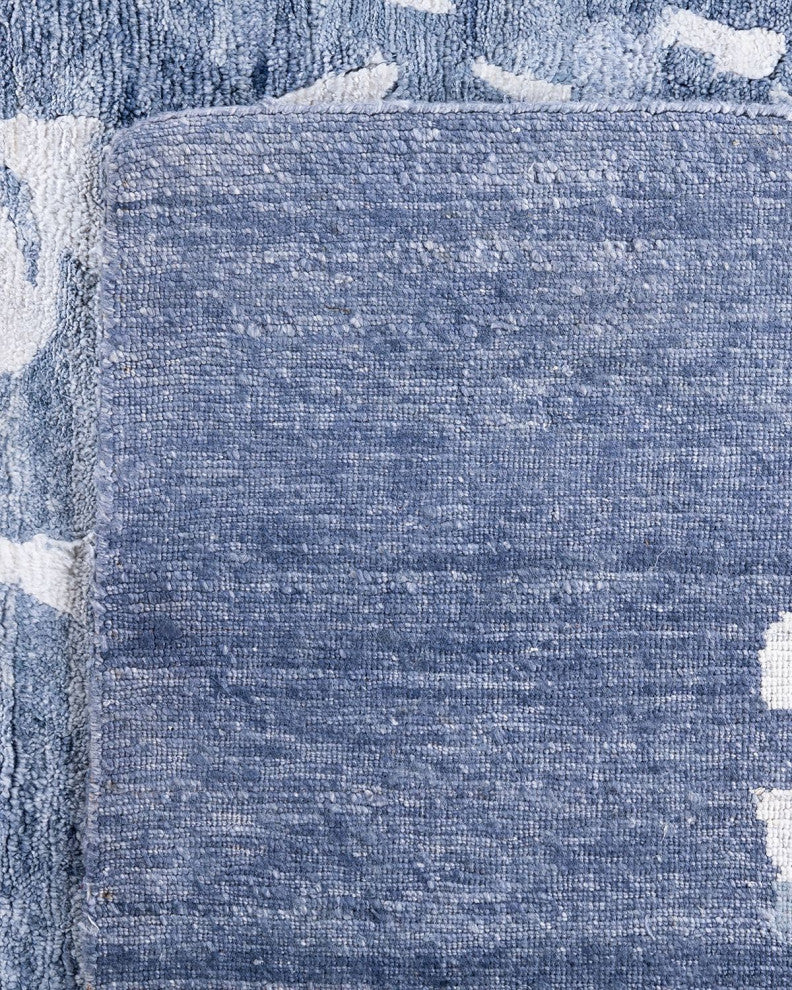 Modern One-of-a-Kind Hand-Knotted Area Rug Gray, 9' 2" x 12' 2"