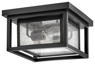 Hinkley Republic Small Flush Mount, Black