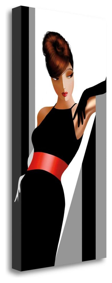 "Sharon In Grays" By Jordan Bravo, Giclee Print on Gallery Wrap Canvas