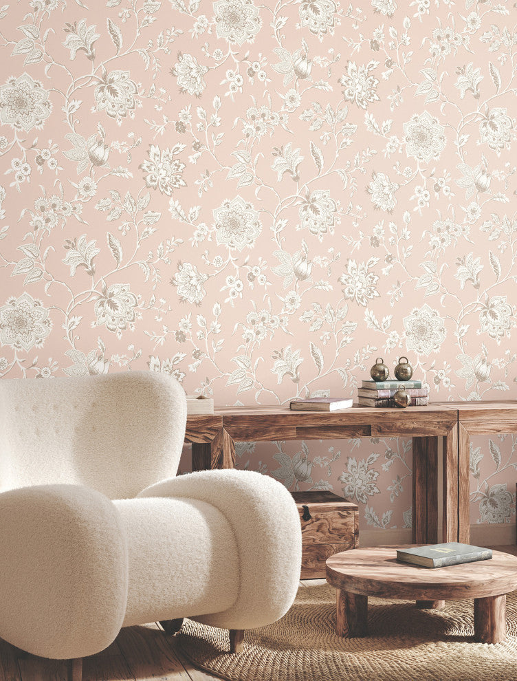 Sutton Blush Wallpaper