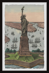 "Liberty Statue" Framed Painting Print, 8x12