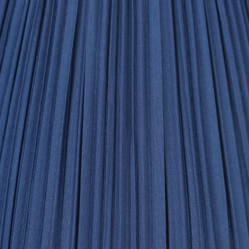 Softback Mushroom Pleated Lamp Shade, 5x9x7", Navy Blue, Single