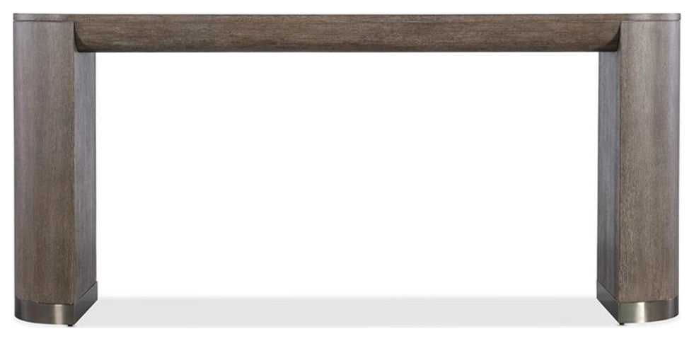 Modern Mood Wood Console Table in Brown by Hooker Furniture