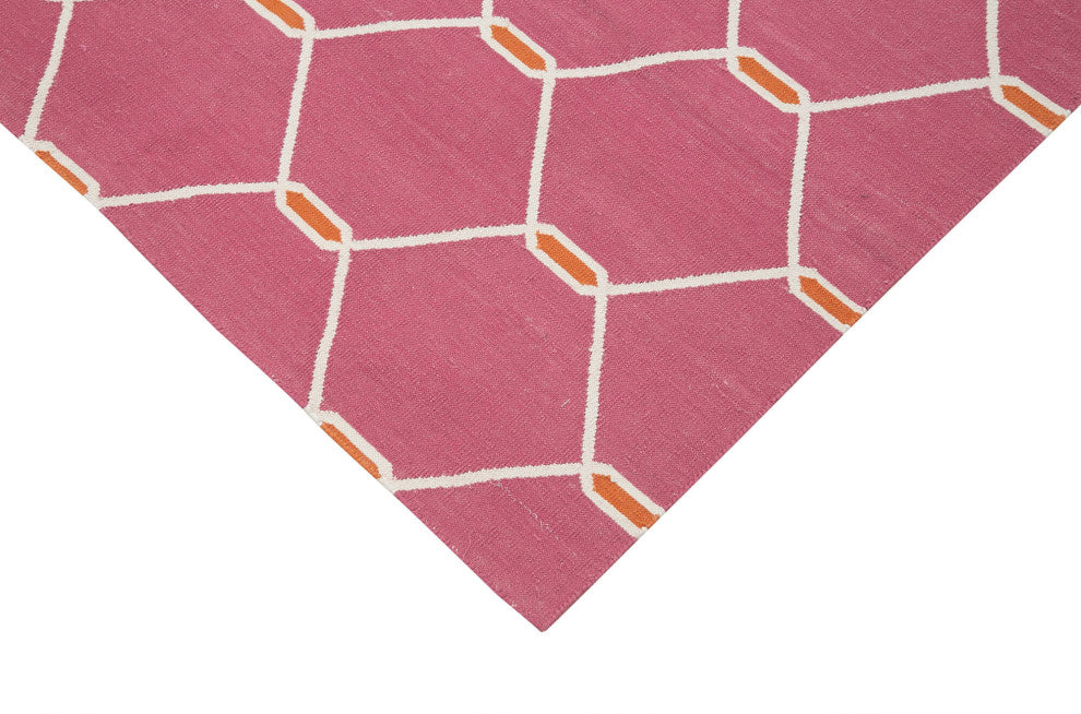 Rug N Carpet - Handmade Wool 3' 6'' x 5' 5'' Flatweave Dhurrie Kilim Rug