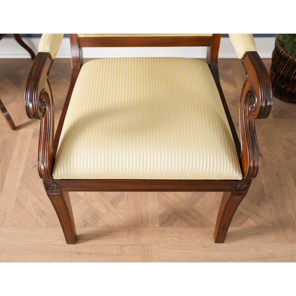 Regency Upholstered Arm Chair
