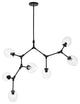 Cerys 7-Light Black Chandelier