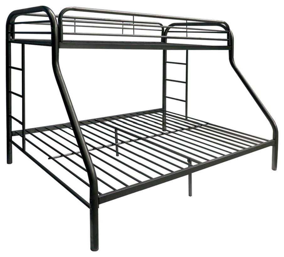 ACM-02053BK, ACME Tritan Twin/Full Bunk Bed, Black